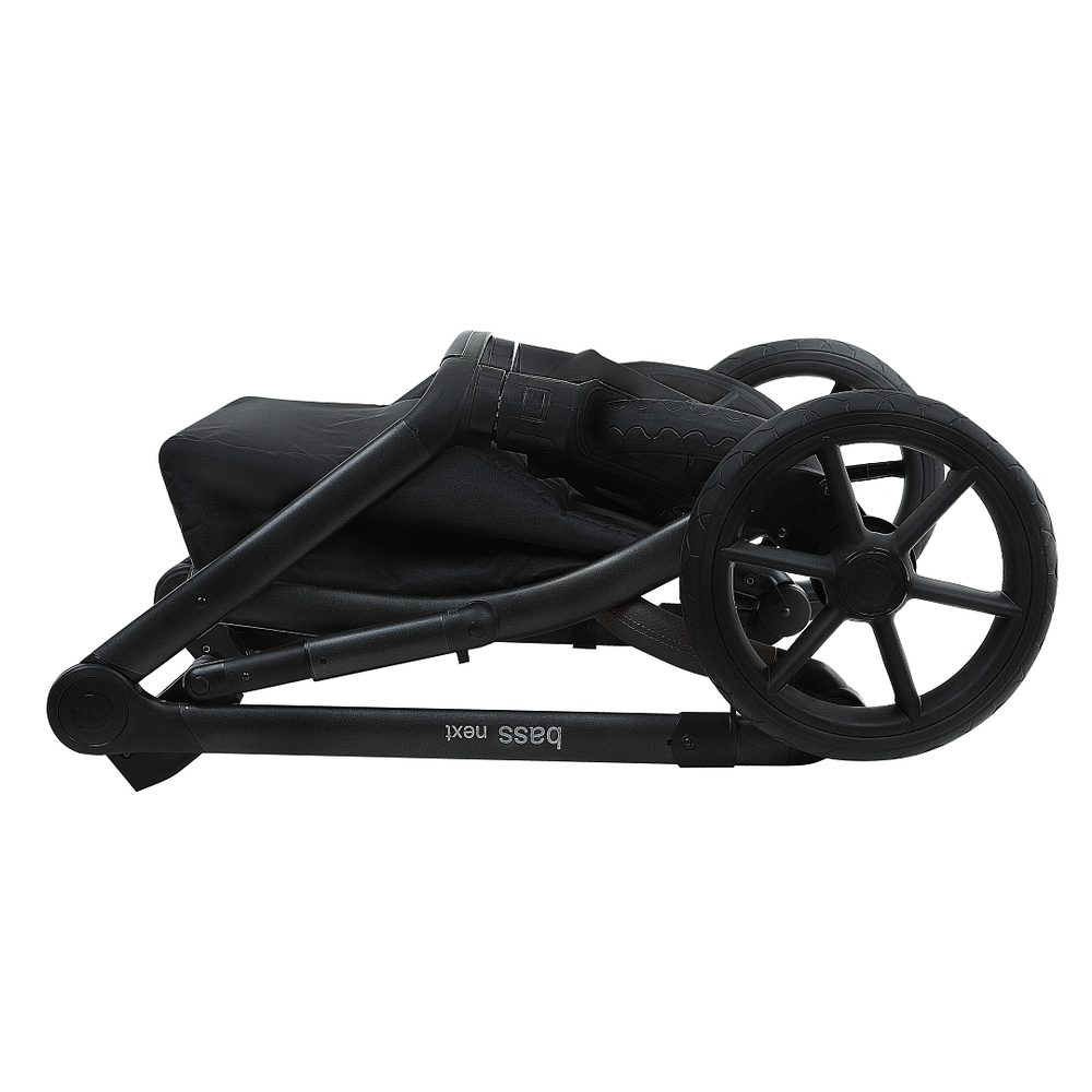 Коляска 2 в 1 Roan Bass Next 2.0, Caviar Black