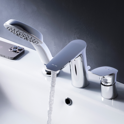 Смеситель на борт ванны, трёхсекционный AM.PM Inspire V2.0 F50A01300