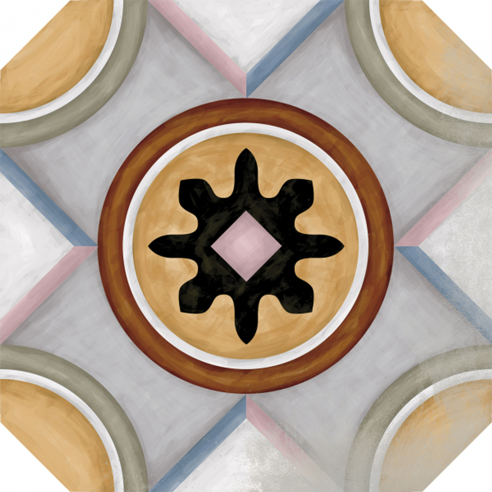 Декор VIVES Octogono Musichalls Multicolor 20x20 g. 156 MIX