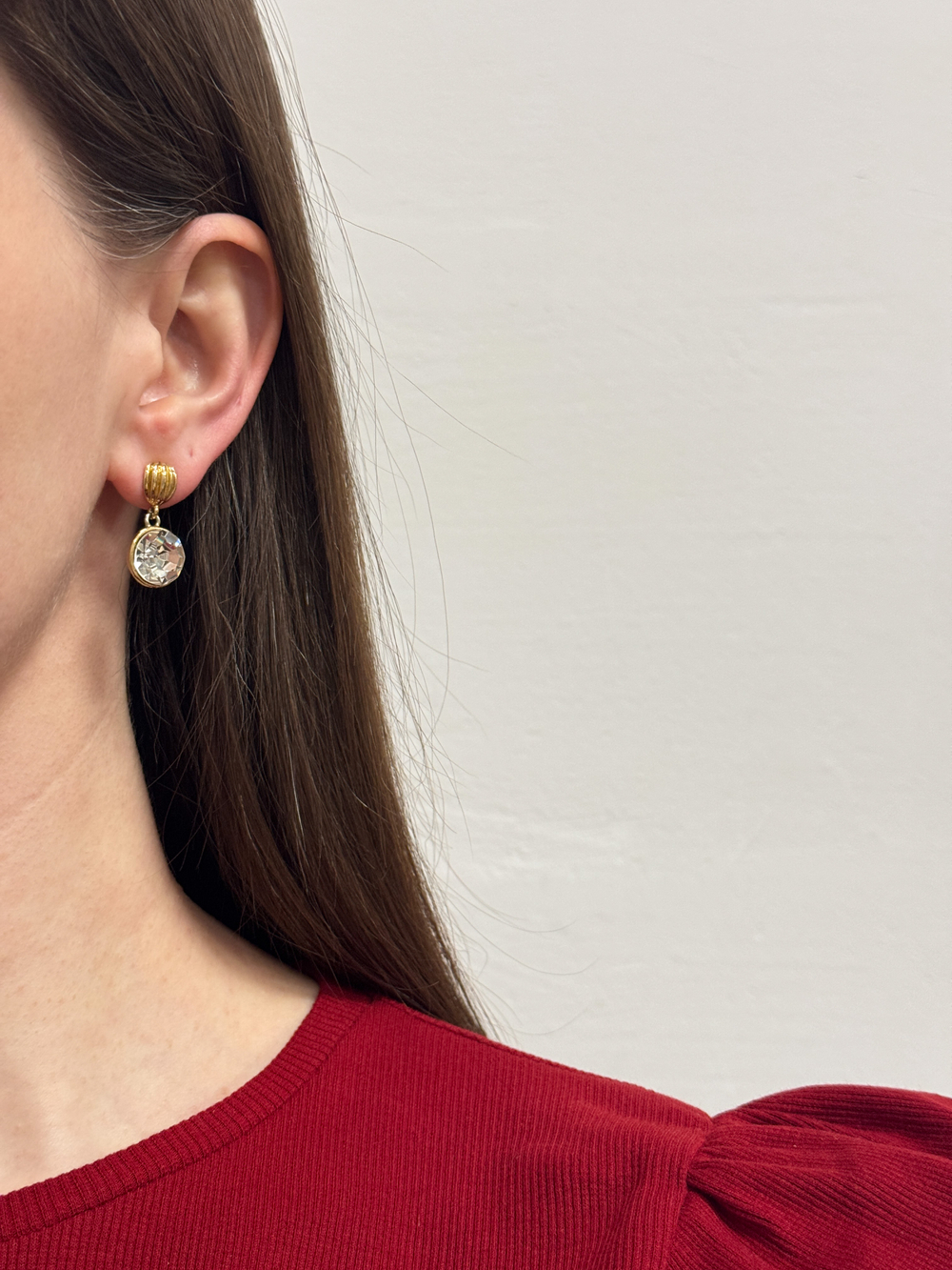 Серьги с кристаллами