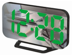 Часы зеркальные LED MIRROR DS-3625L зеленое свечение