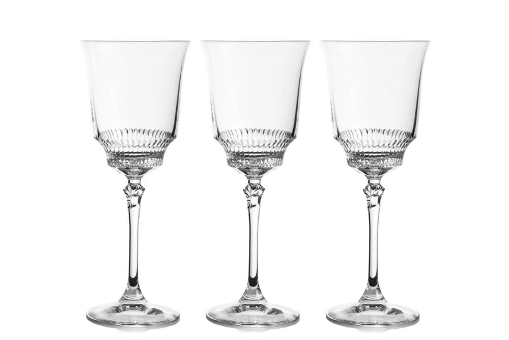 Набор из 6-ти хрустальных бокалов для вина Aida LR-065, 225 мл, прозрачный
