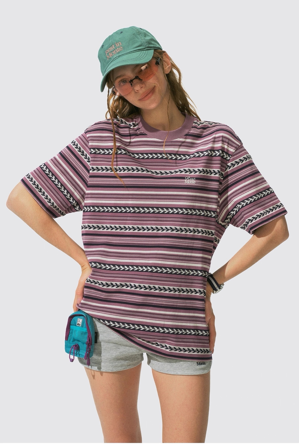 Футболка Nothomme Monterest Floral Embroidery Purple