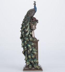 Veronese WS-1335 Статуэтка «Павлин на колонне»