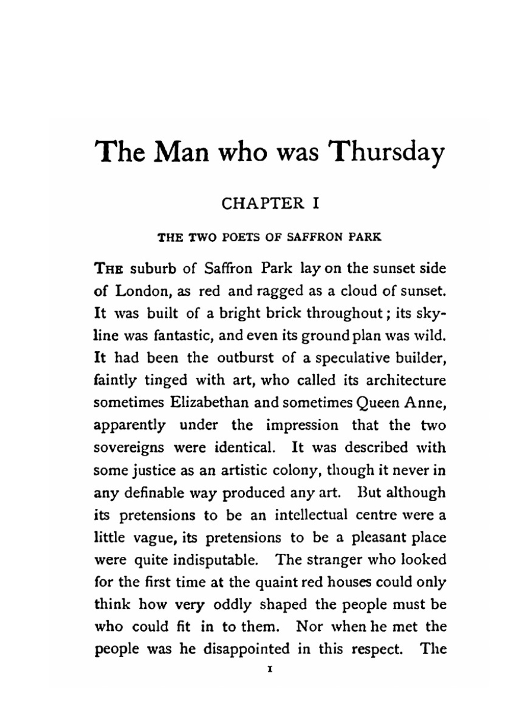 The Man Who Was Thursday | G. K. Chesterton