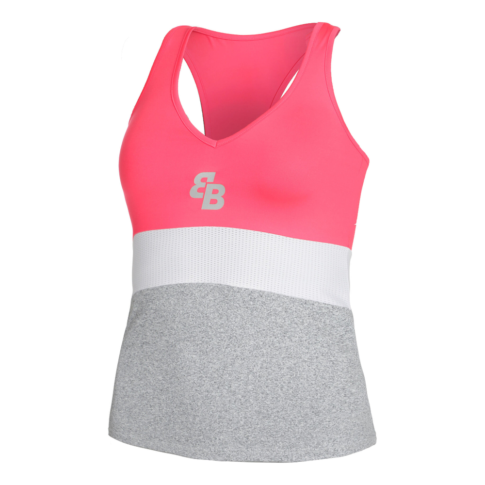 Женская теннисная майка BB by Belen Berbel Arena Tank Top Women - Pink, Grey