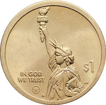 1 доллар 2020 P США «Американские инновации - Массачусетс. Телефон»