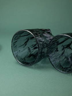 Стаканы для виски, 6 шт. Черный лед, 260 мл.