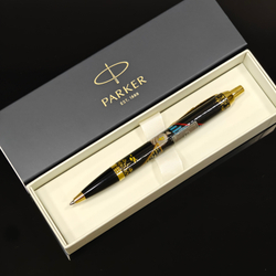 Ручка "Подарок финансисту" с ручной росписью Палех