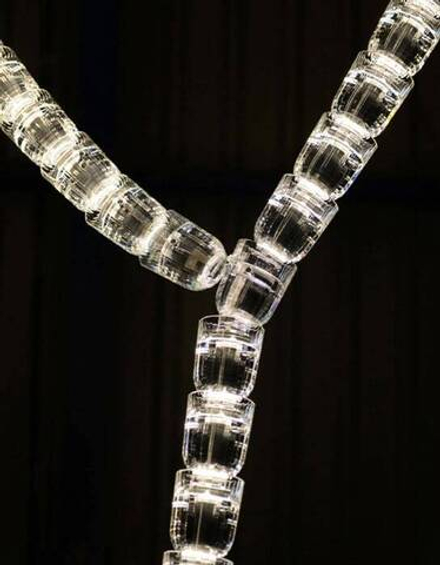Pendant design lamp  Swarovski Chandelier by Studio Bouroullec Creates