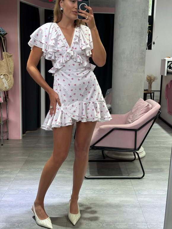 Платье Sempre мини молочный