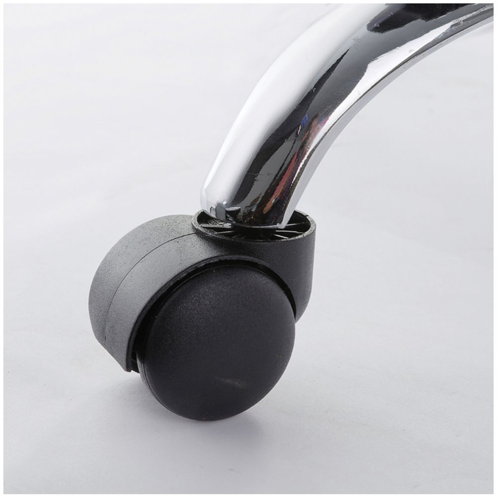 Кресло руководителя Helmi HL-ES07 "Resolution" повыш. прочн., экокожа черн, мультибл, хром, до 150кг