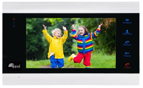 EVJ-71-FHD цветной FHD (1080P), 7 видеодомофон на две вызывные панели, слот microSD