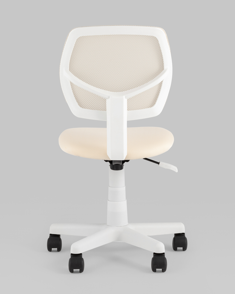 Кресло компьютерное детское ЛОЛО бежевый пластик белый