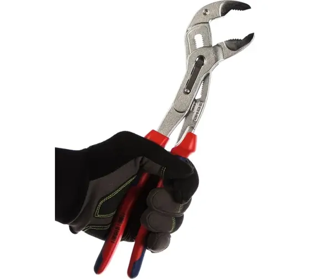 KNIPEX COBRA клещи переставные, 70 мм (2 3/4"), под ключ 60 мм, 300 мм, хром, 2К ручки