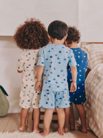 Пижама для мальчика Next AJ4-845, Синий, Молочный, Голубой