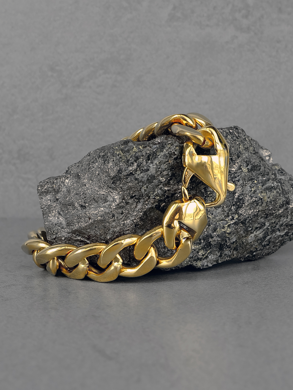 Мужской браслет из стали, панцирное плетение