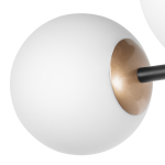 815480 Люстра CROCO 8х40W E14 ЧЕРНЫЙ МАТОВЫЙ/ЗОЛОТО