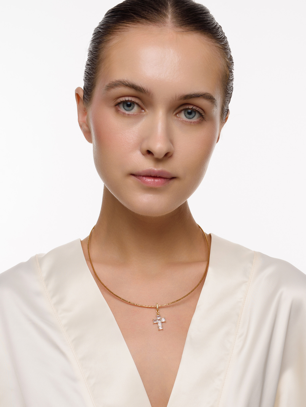 Чокер "White Cross" Gold