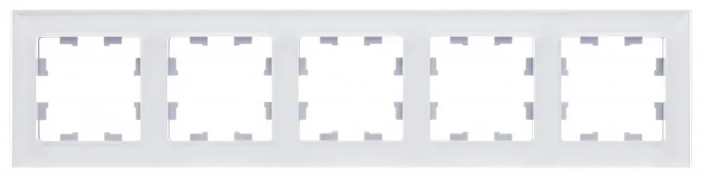 ATLASDESIGN NATURE 5-постовая РАМКА, ОРГАНИЧЕСКОЕ СТЕКЛО БЕЛЫЙ