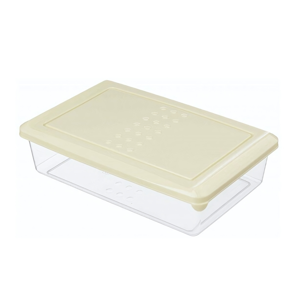 Контейнер для продуктов "Asti" прямоугольный 0,75л (светло-бежевый)