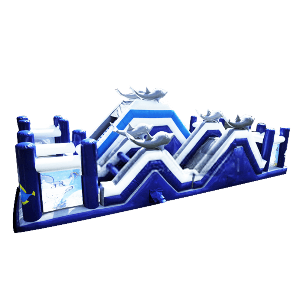 Надувная полоса препятствий "Морские приключения"