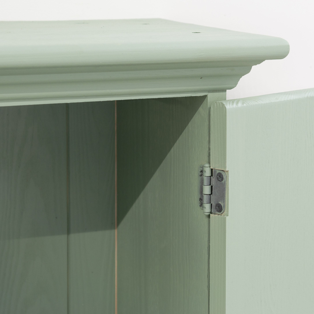 Шкаф навесной Прованс 2 двери 3 ящика для ванной и кухни из массива сосны, эвкалиптовый