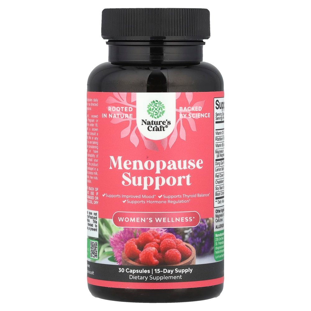 Nature's Craft, Women's Wellness, добавка для поддержки здоровья в период менопаузы, 30 капсул
