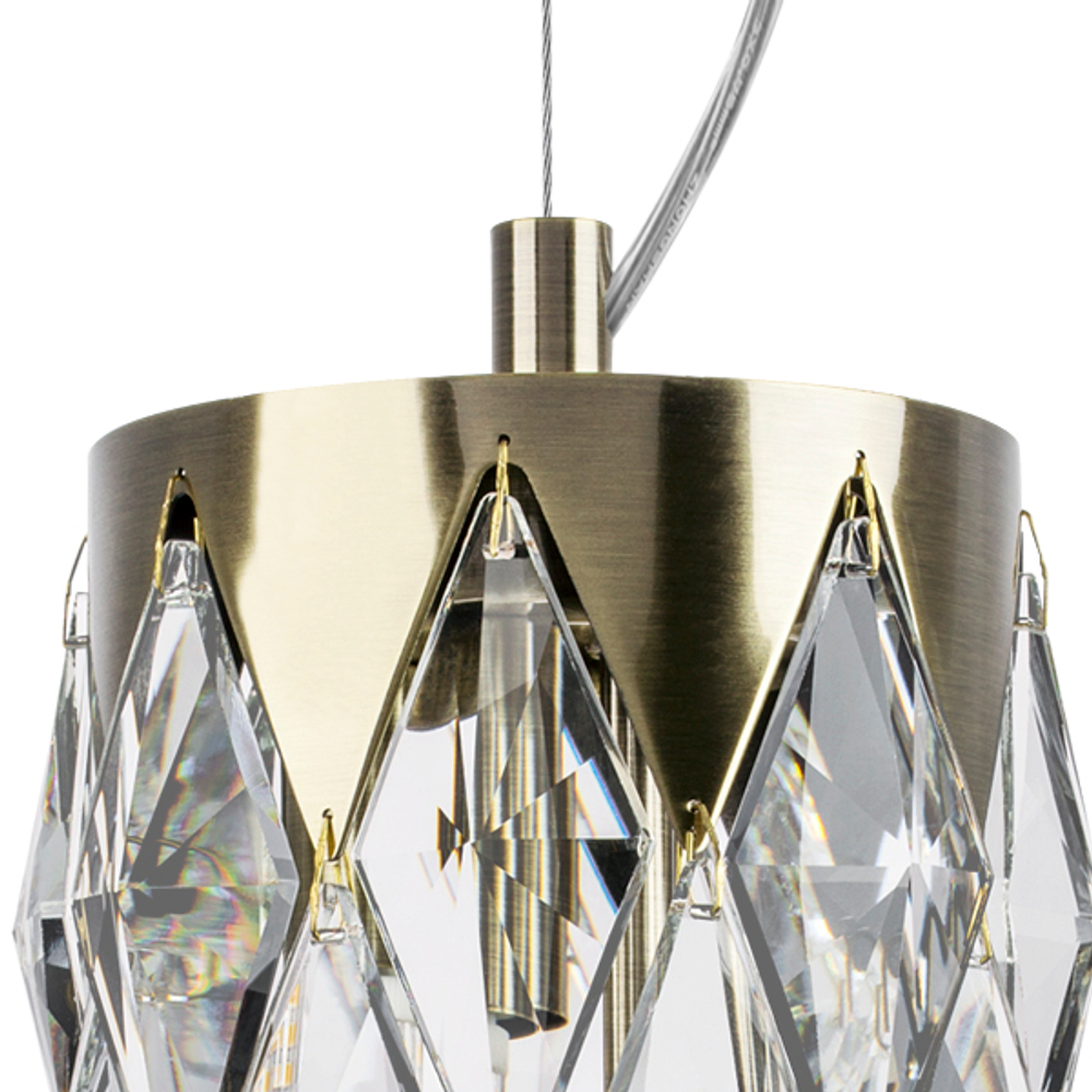 722033 Люстра LIMPIO 3х28W G9 БРОНЗА/ПРОЗРАЧНЫЙ