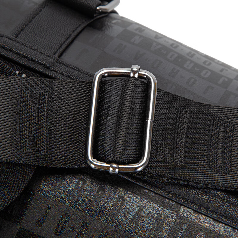 Jordan Artificial Leather Sports Bag, Crossbody Bag, Handbag, Basketball Bag, Travel Bag Unisex Black