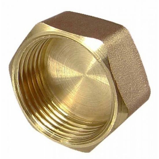 Заглушка латунная 3/4" ВР TIM