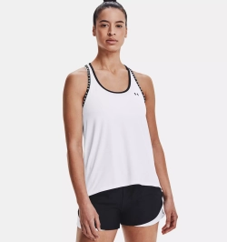 Майка женская спортивная Under Armour UA Knockout Tank-WHT