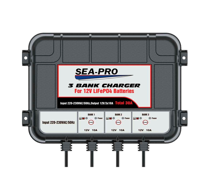 Зарядное устройство SEA-PRO ТЕ4-0287 (3х12В LiFePo4)
