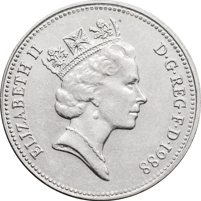 5 пенсов 1988 Великобритания XF