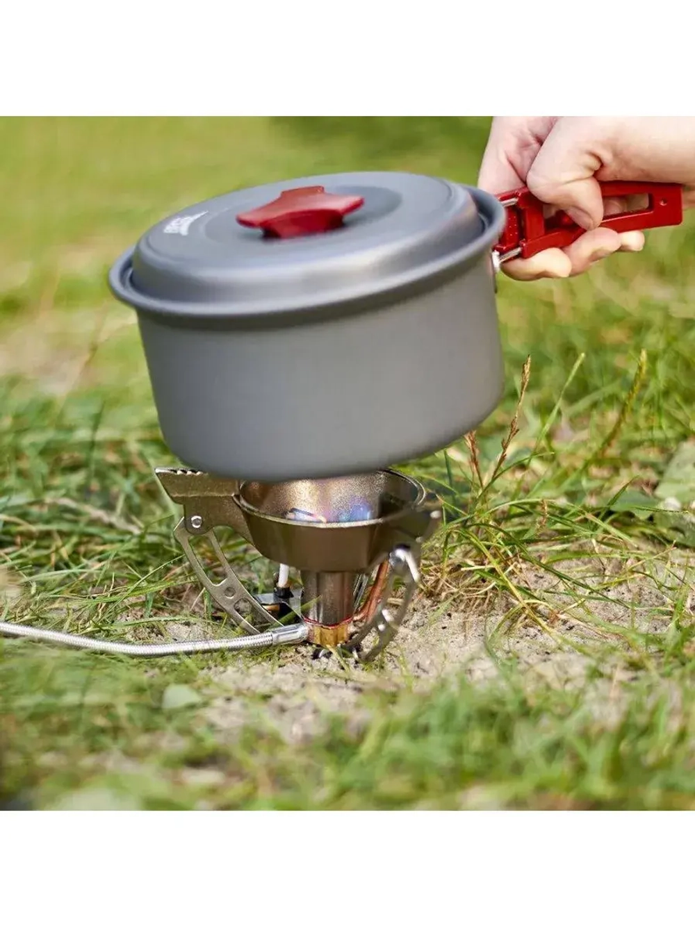 Газовая горелка туристическая BRS-03 с пьезоподжигом