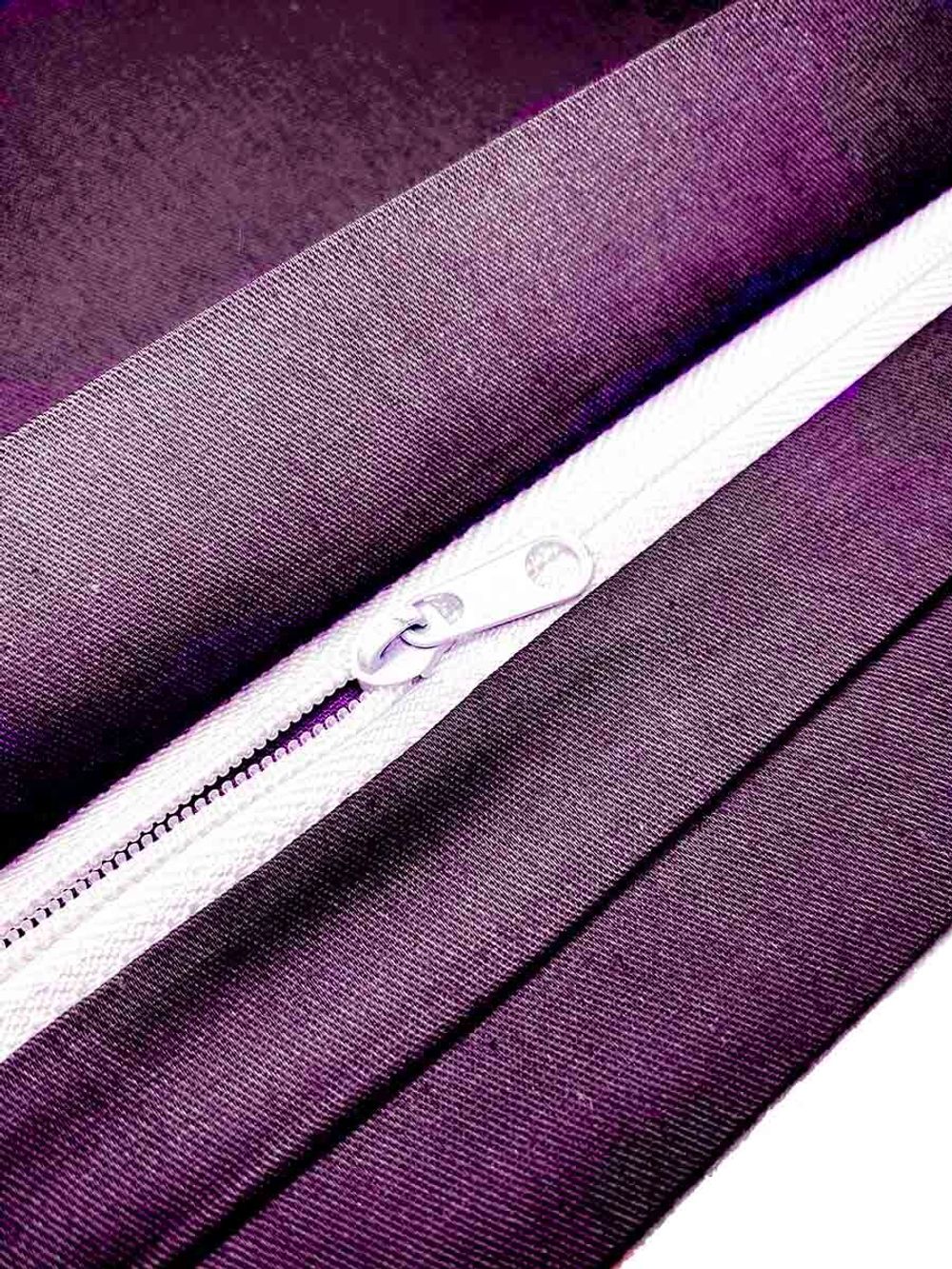 Пододеяльник сатин Milky Garden "Purple" 2-спальный на молнии 175x215 см