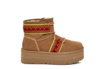 UGG Classic Mini II Braid Platform Chestnut