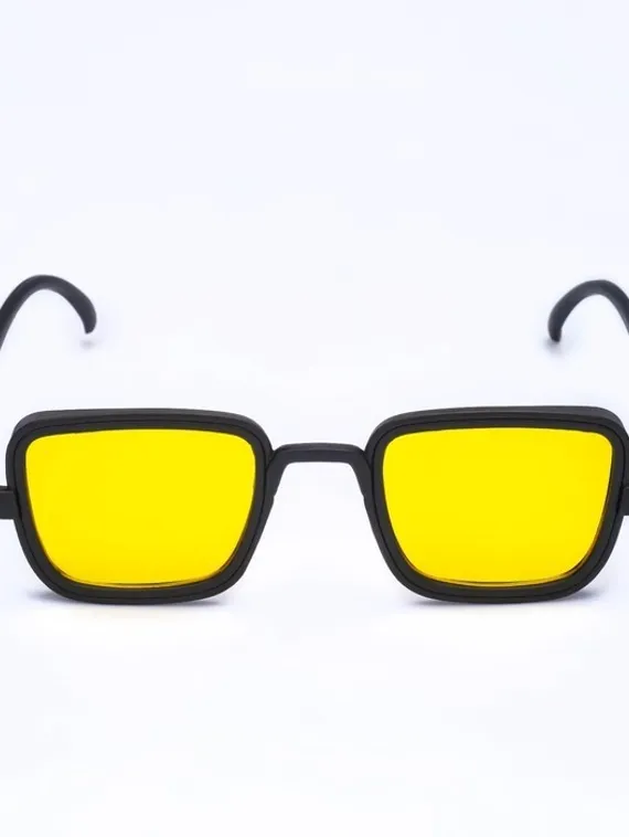 Очки солнцезащитные "Мастер К.", uv 400, 14 х 14 х 4.5 см, линза 3.5 х 5 см, жёлтые