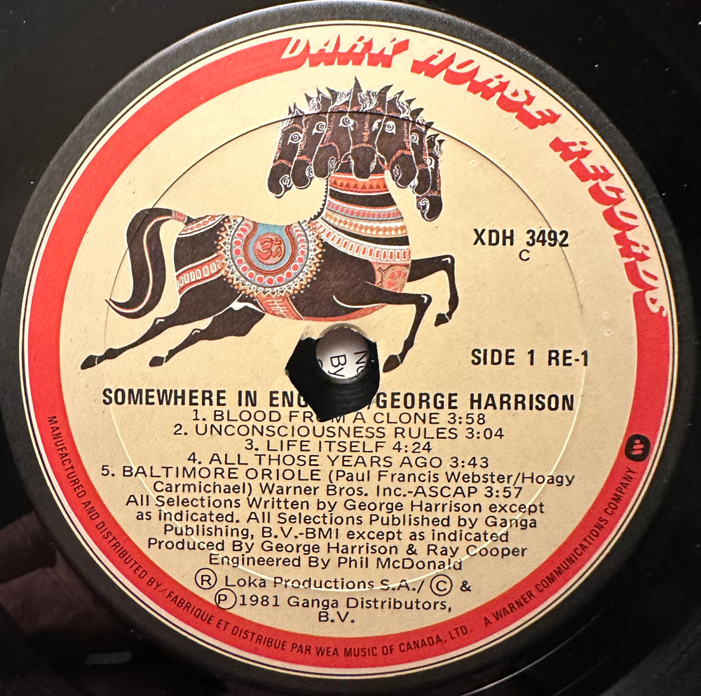 George Harrison- Somewhere In England (Канада 1981г.)