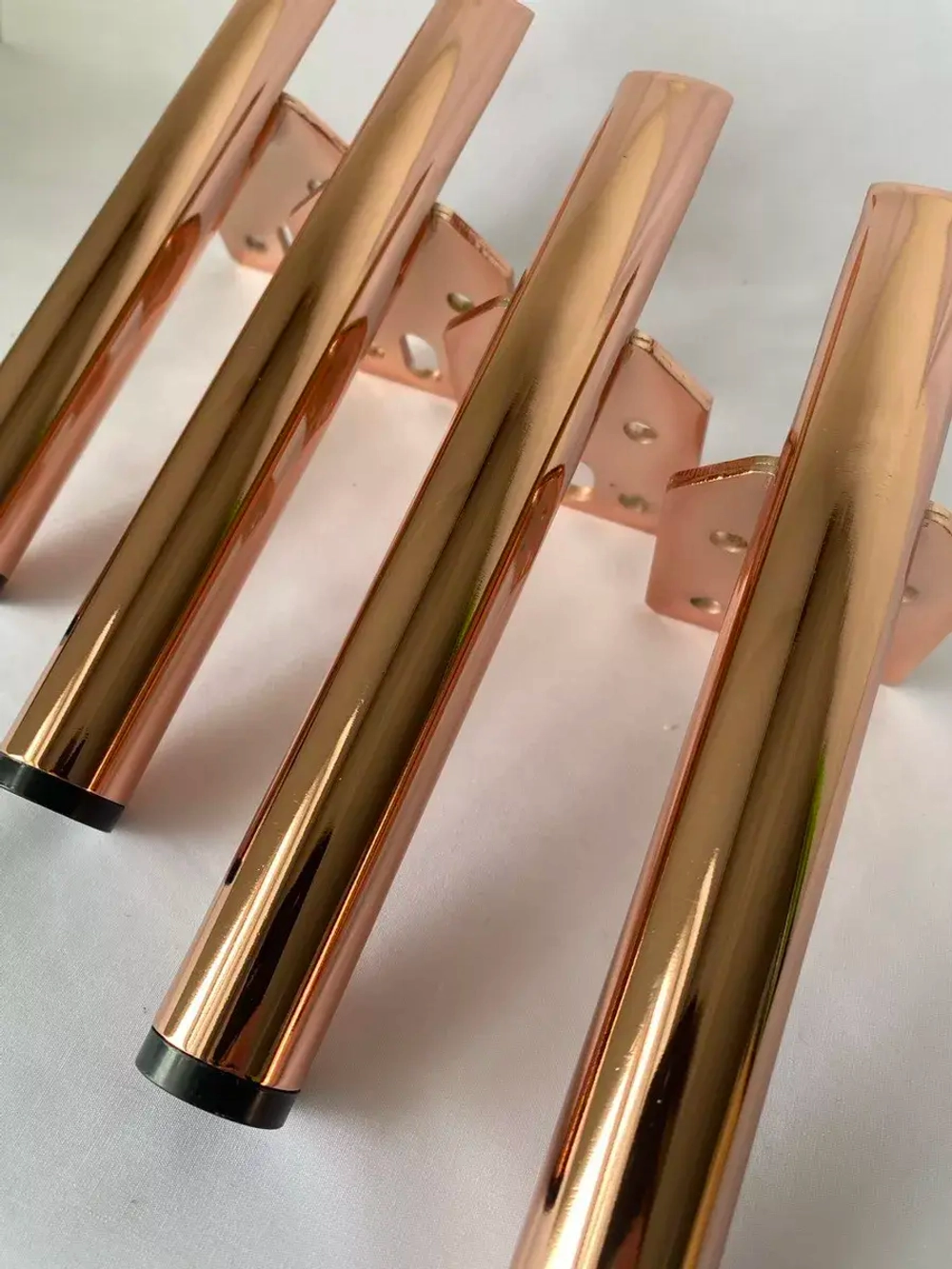 Ножки для мебели  розовое золото высота 15 см 4 шт