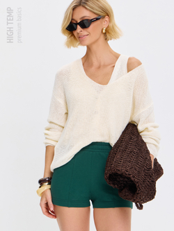 Экстра короткие шорты из футера