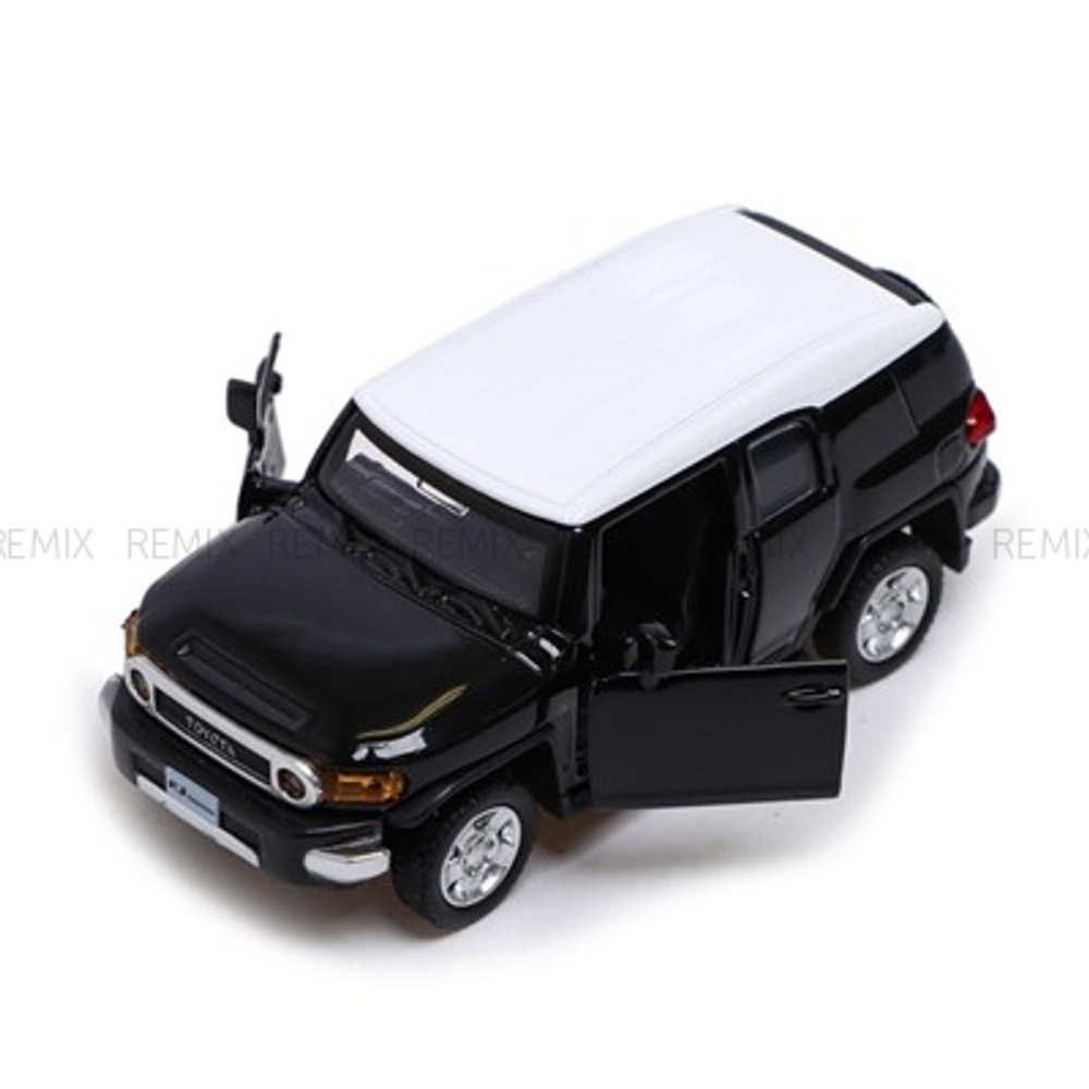 Машина металлическая TOYOTA FJ CRUISER, 1:43, инерция, открываются двери, цвет чёрный