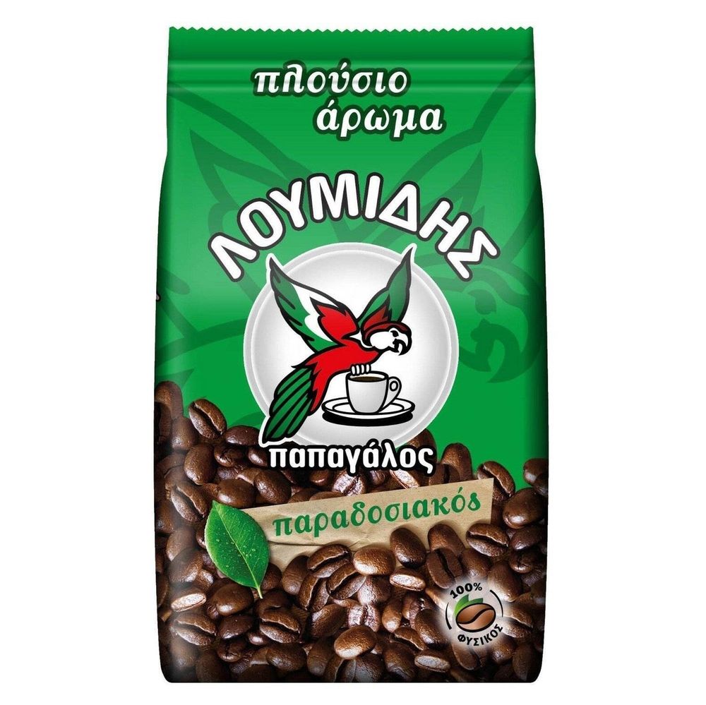 Кофе молотый Loumidis Papagalos 194 г x 4 шт