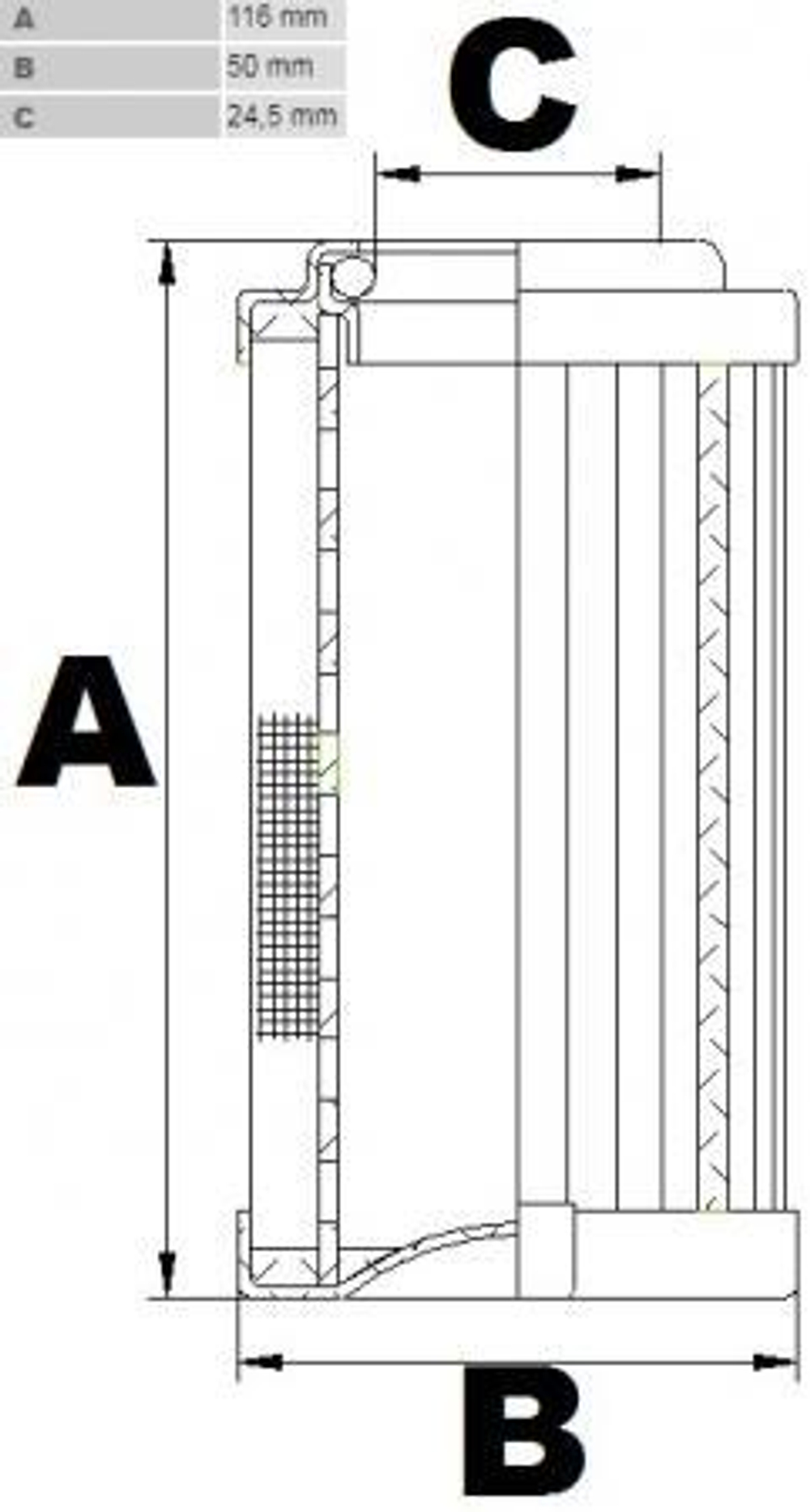 Фильтроэлемент CHP281F03XN (HMM281)