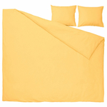 Комплект постельного белья IKEA NATTSVARMARE (НАТТСВАРМАРЕ), Двуспальный, Желтый, 240x220,50x80 см