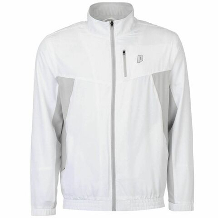Куртка теннисная Prince Full Zip Warm-Up Jacket - white