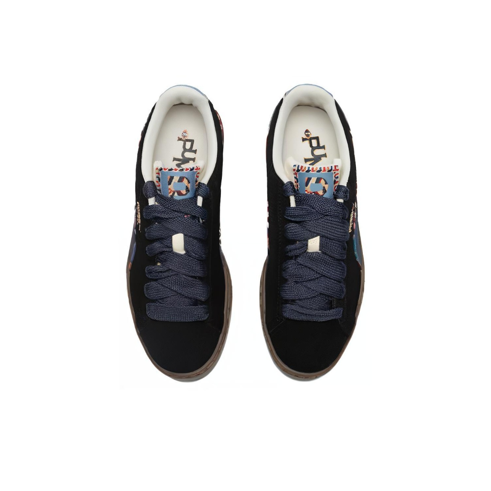 Кроссовки PUMA Suede Bz Emb 'Black Navy Marzipan Light Blue' 399021-01