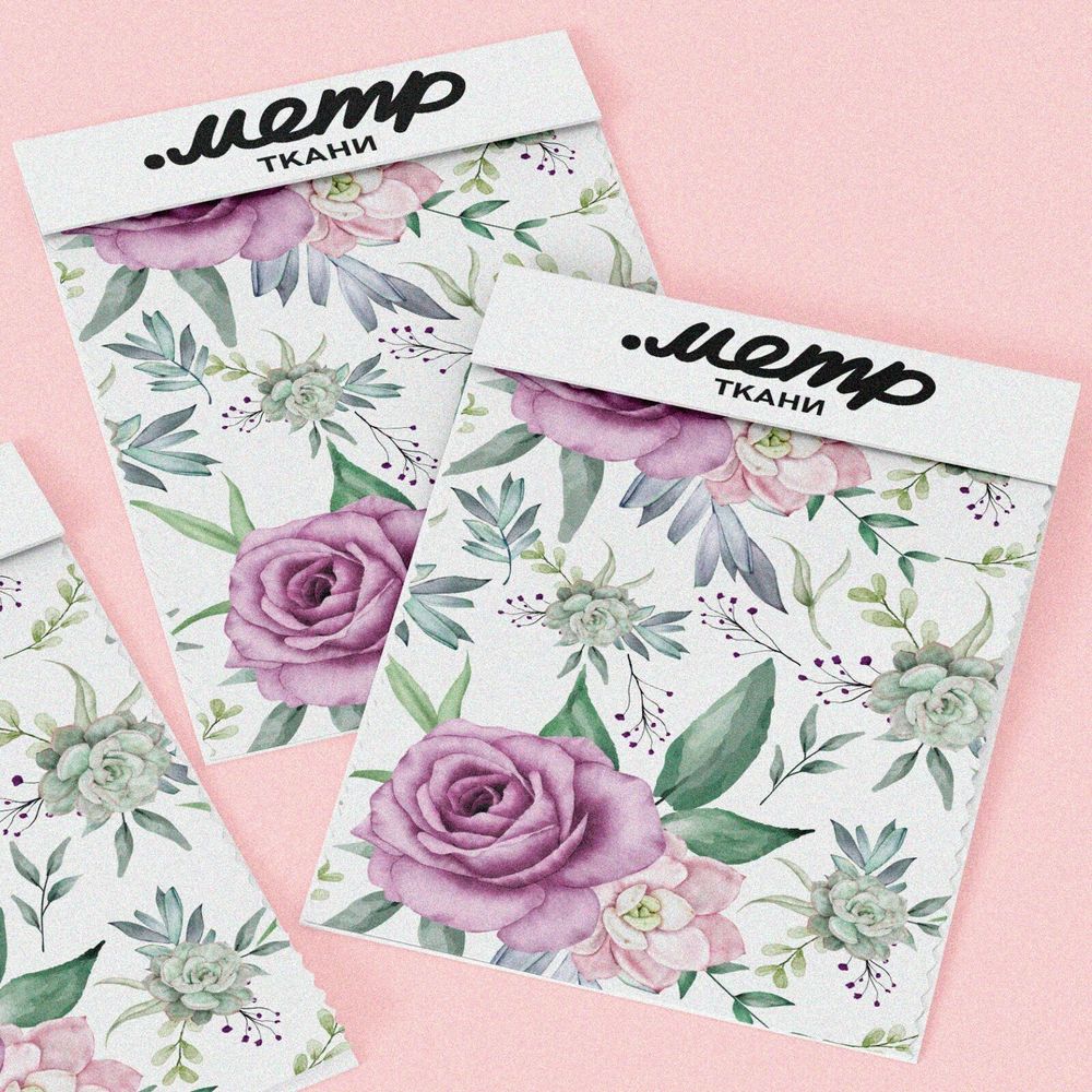 Ткань бифлекс цветочный купаж