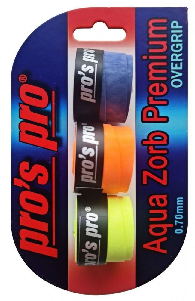 Теннисные намотки Pro&#39;s Pro Aqua Zorb Premium (3P) - color