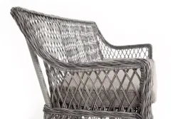 "Латте" диван двухместный из искусственного ротанга, цвет графит